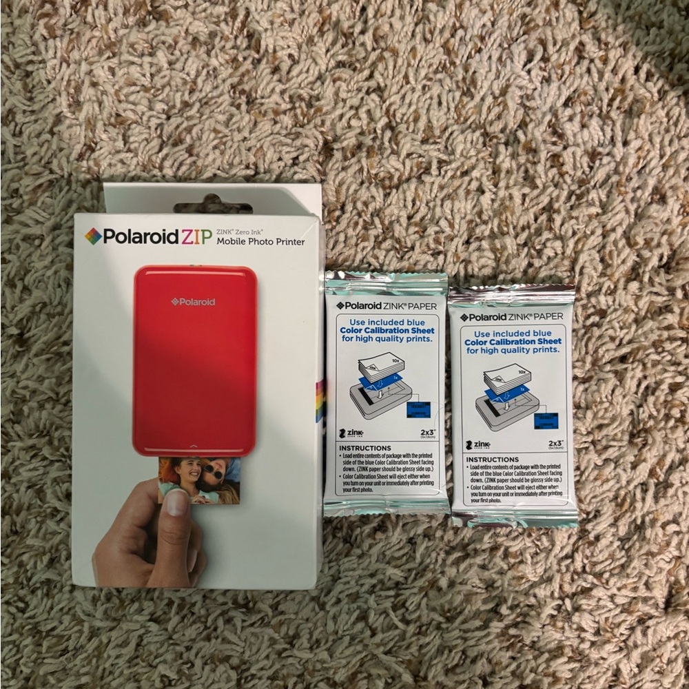 Polaroid ZIP Photo Printer in Coral
